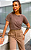 T-SHIRT ESTONADA LISA MARROM MOCHA - Imagem 4