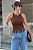REGATA CANELADA PREMIUM BEGE - Imagem 3