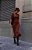 VESTIDO CANELADO MARROM - Imagem 3