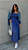 VESTIDO MIDI FLORAL AZUL MARINHO - Imagem 1