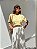 T-SHIRT PREMIUM AMARELO CANDY COM STRASS - Imagem 1