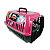 CAIXA DE TRANSPORTE BRINQPET Nº 2 - ROSA - Imagem 1