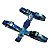 Peitoral H Quadriculado Azul Dog Trip Brasil M - Imagem 1