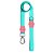 Guia Premium Classic Aquamarine Rosa Dog Trip Brasil M - Imagem 1