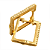 Brinco Argola Quadrada Zircônia Folheado A Ouro 18k - Imagem 1