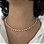 Colar Detalhado Perola Folheado A Ouro 18k - Imagem 1