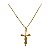 Colar Religioso Jesus Cruz Folheado A Ouro - Imagem 4