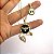 Colar Duplo Espírito Santo Fé Religioso Folheado Ouro 18k - Imagem 4