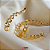 Brinco Argola Correntaria Elos Folheado A Ouro 18k - Imagem 2