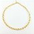 Choker Elos Mediano Folheado A Ouro 18k - Imagem 1
