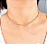 Choker Elos Mediano Folheado A Ouro 18k - Imagem 2