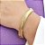 Pulseira Fio Alemão Grossa Folheado em Ouro 18k - Imagem 2