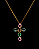 Colar Cruz Pedraria Folheado A Ouro 18k - Imagem 4