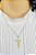Colar Religioso Jesus Cruz Folheado a Ouro 18K - Imagem 3