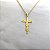 Colar Religioso Jesus Cruz Folheado a Ouro 18K - Imagem 4