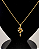 Colar Pingente Virgem Do Silencio Cristal Folheada A Ouro 18K - Imagem 3