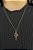 Colar Pingente Virgem Do Silencio Cristal Folheada A Ouro 18K - Imagem 4