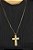 Corrente Cartier Masculino Religioso Folheado A Ouro 18K - Imagem 4