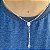Colar Terço de Pescoço 50cm Crucifixo Folheado Prata - Imagem 2