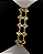 Pulseira Religiosa 24 Santos Folheada a Ouro 18K - Imagem 4