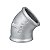 COTOVELO FERRO GALVANIZADO TUPY L 3/4 X 45 - Imagem 1