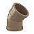 COTOVELO FORTLEV LL H 3/4X45 MARROM - Imagem 1