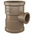 TEE FORTLEV LLL F 3/4 X 1/2 MARROM - Imagem 1