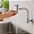 Torneira Cozinha Bica Alta Longa Metal Parede Com Arejador Articulado Cuba Luxsanit - Imagem 6