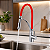 Misturador Monocomando Gourmet Cozinha Mesa Bica Flexível Vermelha - Imagem 4