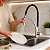 Misturador Monocomando Gourmet Cozinha Mesa Bica Flexível Preta - Imagem 3