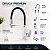 Misturador Monocomando Gourmet Luxsanit Cromado com Ducha Extraível para Cozinha e Área Gourmet - Imagem 2