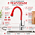 Misturador Monocomando Luxsanit Vermelha para Cozinha com Bica Flexível e 2 Jatos - Imagem 3