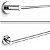 Porta Toalha de Banho Metal Inox Cromado Design Redondo 55 cm - Imagem 3
