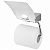 Porta Papel Higiênico Papeleira Metal Inox  Cromada Luxo Design Quadrado de Parede - Imagem 5
