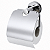 Porta Papel Higiênico Papeleira Metal Inox Cromada Luxo Base Redonda de Parede - Imagem 1