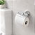 Porta Papel Higiênico Papeleira Metal Inox Cromada Luxo Base Redonda de Parede - Imagem 2