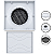 Ralo Oculto Invisível Branco Quadrado 15x15 Anti-Inseto - Imagem 1