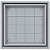 Ralo Oculto Invisível Cinza Quadrado 10x10 Anti-Inseto - Imagem 2