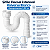 Sifão Flexível PVC 1,50m Branco Universal Blukit - Imagem 4