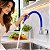 Torneira Cozinha Parede Quadrada Bica Flexível Azul C88 - Imagem 7