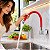 Torneira Cozinha Parede Quadrada Bica Flexível Vermelha C88 - Imagem 6