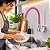 Torneira Cozinha Parede Quadrada Bica Flexível Rosa C88 - Imagem 6