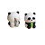 APONTADOR ESCOLAR - PANDA - EMBORRACHADO - Imagem 1