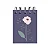CADERNO POCKET ARGOLADO MOLIN - FLOWERS - CAPA DURA - 80 FOLHAS - Imagem 1