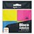 BLOCO ADESIVO - C/4 BLOCOS NEON - JOCAR OFFICE - 4 CORES - AZUL,ROSA,AMARELO,VERDE - Imagem 1