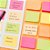 BLOCO ADESIVO - C/4 BLOCOS NEON - JOCAR OFFICE - 4 CORES - AZUL,ROSA,AMARELO,VERDE - Imagem 3