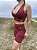 Conjunto Top e Shorts com Bolso Marsala - Imagem 1