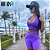 Conjunto Top e Shorts com Bolso Violeta - Imagem 3