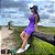 Conjunto Top e Shorts com Bolso Violeta - Imagem 4