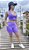 Conjunto Top e Shorts com Bolso Violeta - Imagem 1